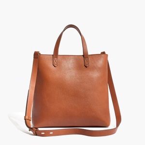 Madewell Tan  Zip Top Transport Crossbody Bag EUC